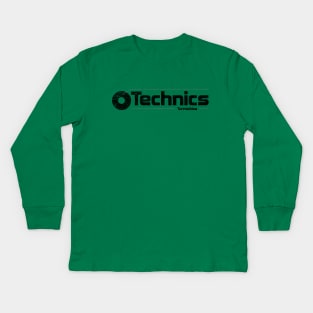 Technics Turntables Kids Long Sleeve T-Shirt